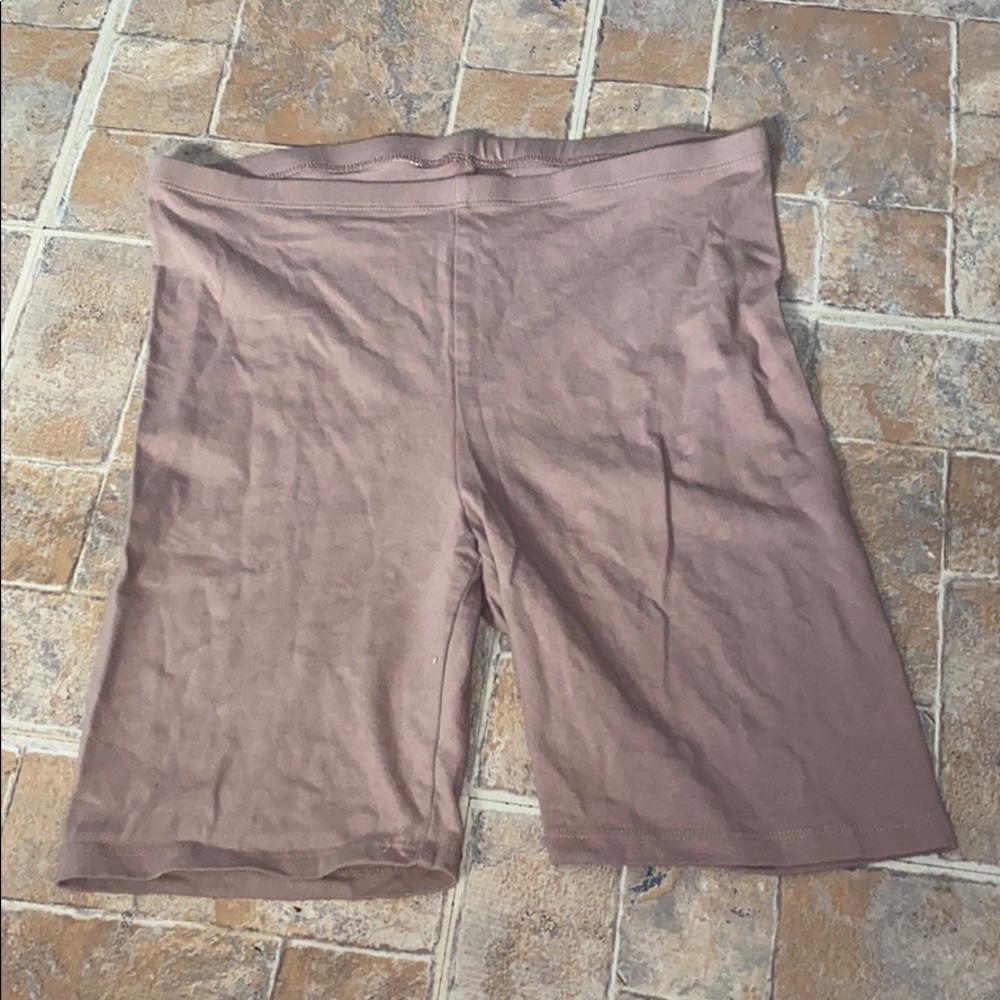 Charlotte Russe nude biker shorts! Size large!